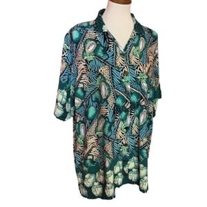 Vintage bright fun 80s Hawaiian shirt